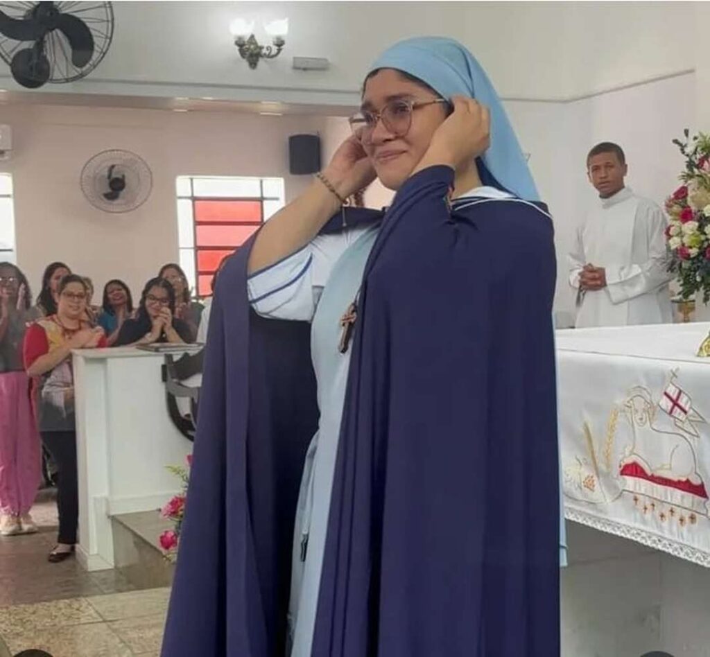 Noviciado da irmã Maria Clara na PSAMZ