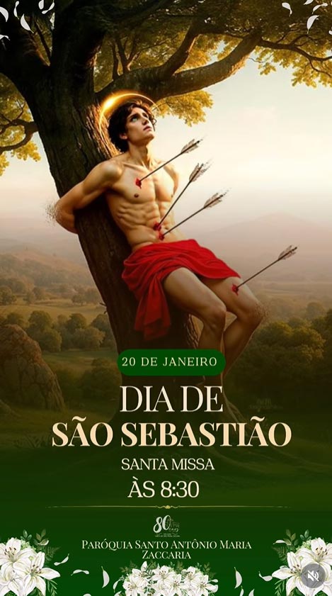 Dia de São Sebastião – Santa Missa na Paróquia Santo Antônio Maria Zaccaria