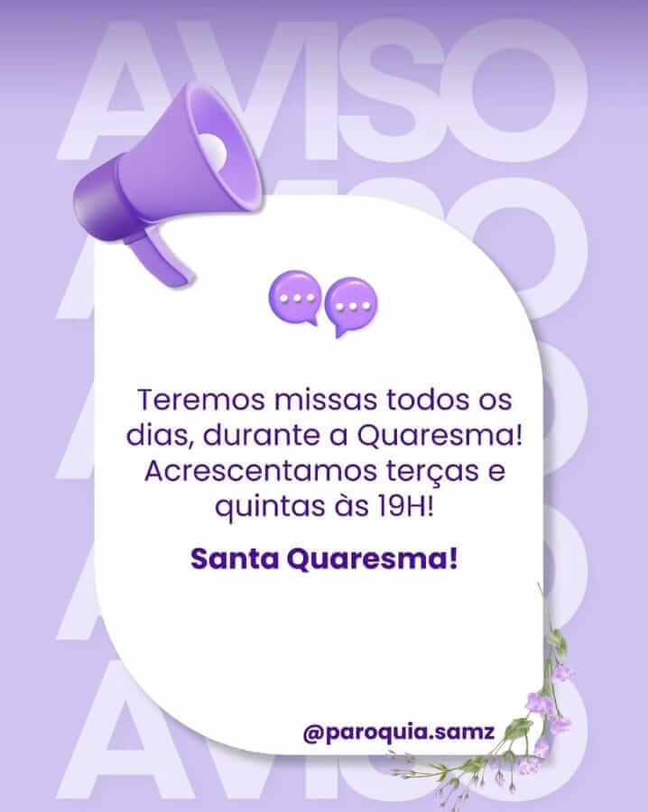 Missas Diárias na Quaresma