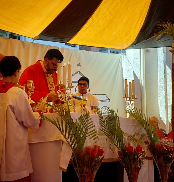 Domingo de Ramos na Paróquia SAMZ 2026