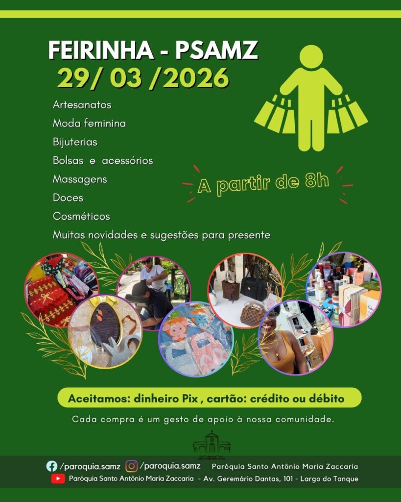 Feirinha PAMZ – 29/03