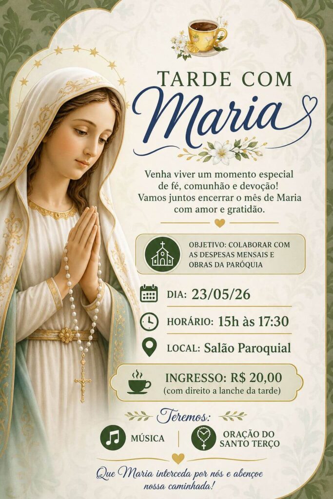 Tarde com Maria – 23/05