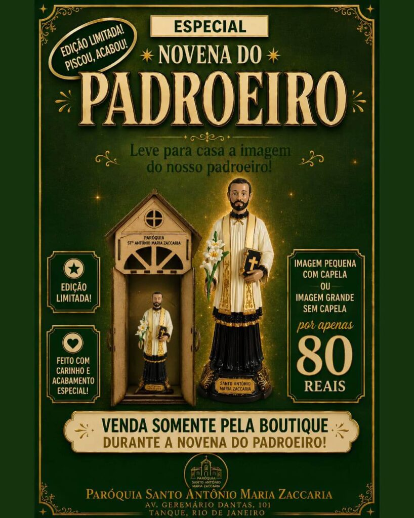 Leve a imagem do Padroeiro para sua casa durante a Novena