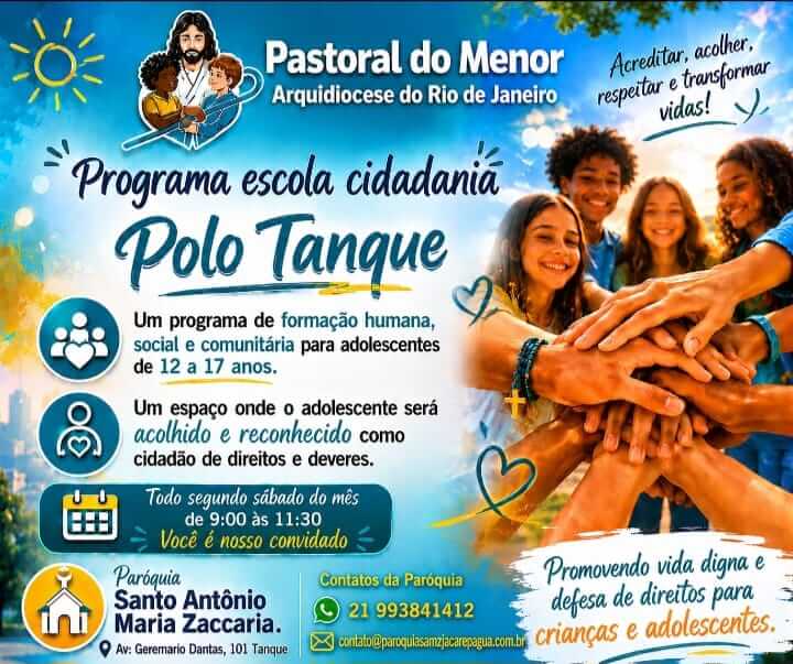 Programa Escola Cidadania – Polo Tanque: formação, acolhimento e cidadania para adolescentes